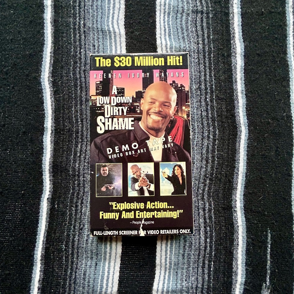A Low Down Dirty Shame (VHS, 1994) Action Comedy Movie Screener